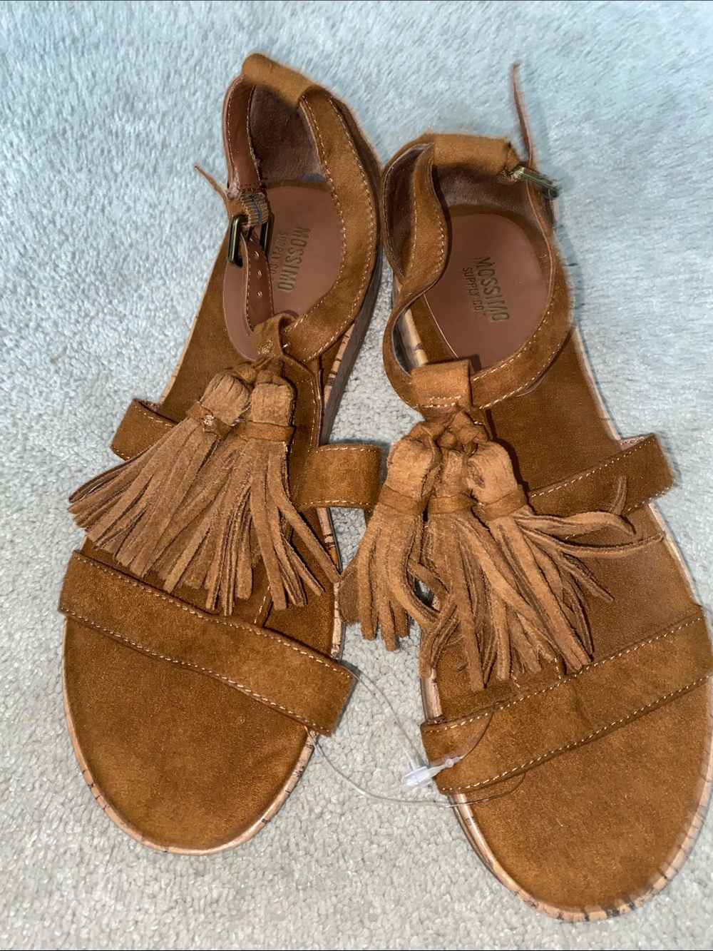 Mossimo Supply‎ Co. Women’s Brown Suede Gladiator Sandals Bohemian 7.5
